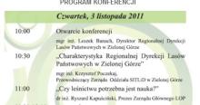 Zapowiedź konferencji ”Nauka a problemy współczesnego leśnictwa” w  Łagowie