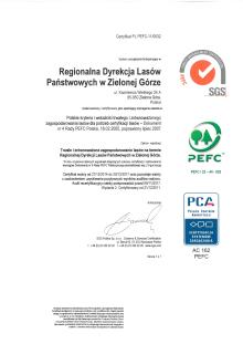 Certyfikat PEFC wznowiony!