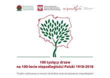 100 tysięcy drzew na 100 lecie niepodległości Polski 1918-2018