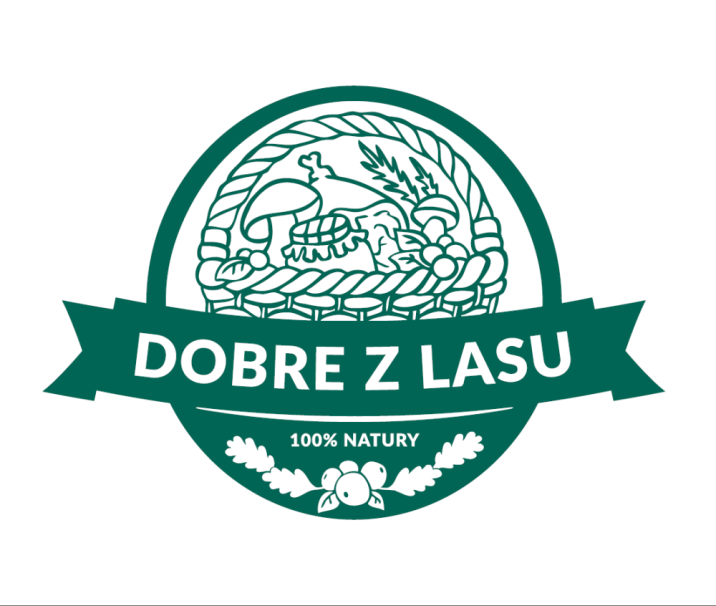 Fotografia&#x20;przedstawia&#x20;logo&#x20;marki&#x20;&#x22;Dobre&#x20;z&#x20;Lasu&#x22;&#x20;-&#x20;koszyk&#x20;z&#x20;darami&#x20;lasu&#x20;wraz&#x20;z&#x20;napisem&#x20;w&#x20;zielonym&#x20;kolorze&#x2c;&#x20;na&#x20;białym&#x20;tle&#x20;&#x28;źródło&#x3a;&#x20;Centrum&#x20;Informacyjne&#x20;Lasów&#x20;Państwowych&#x29;